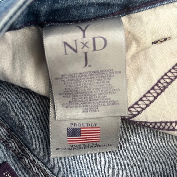 NYDJ Slim Straight Blue Jeans Pants Denim ((size 4)) - Picture 8 of 9